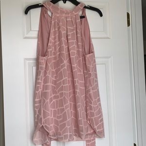 WHBM - BLUSH PINK SLEEVELESS BLOUSE
